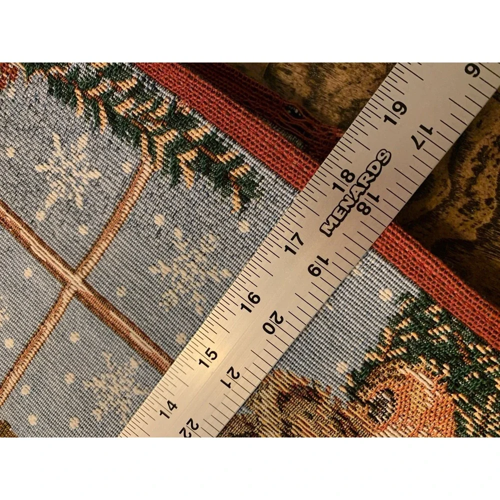 Vintage Teddy Bear Placemats 18x12 In Tapestry Set of 8 Christmas Kitchen Decor